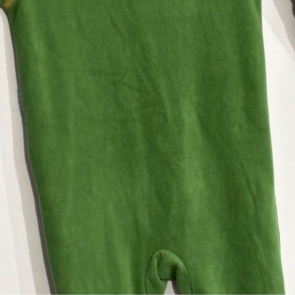 Carter's | Boys 18M Soft Fleece Green Dinosaur  Pjs Footie Winter Pajamas - Picture 10 of 13